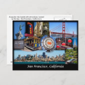 San Francisco Collage Briefkaart (Voorkant / Achterkant)