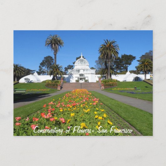 San Francisco Conservatory of Flowers Briefkaart (Voorkant)