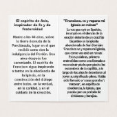 San Francisco de Asis Folded Card (Inside Unfolded)