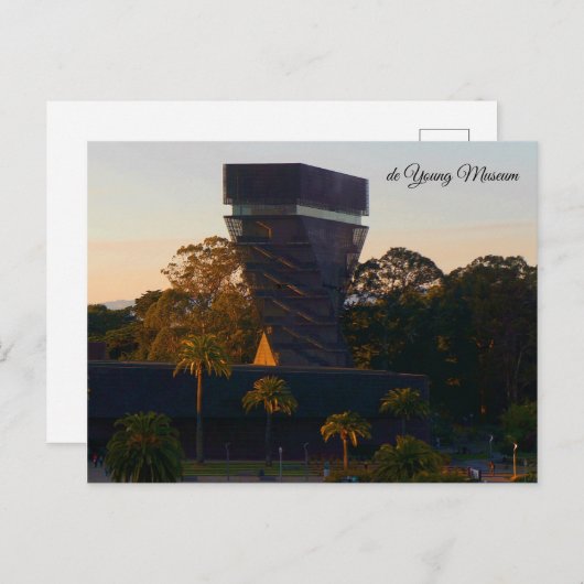 San Francisco de Young Museum #3-2 Carte postale (Devant / Derrière)