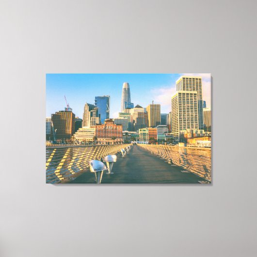 San Francisco Downtown Canvas Afdruk (Voorkant)