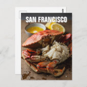 San Francisco Dungeness Crab Briefkaart (Voorkant / Achterkant)