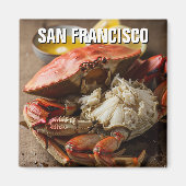 San Francisco Dungeness Crab Magneet (Voorkant)