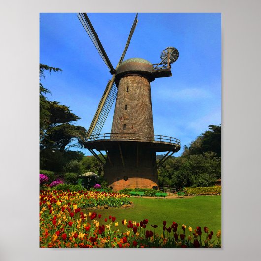 San Francisco Dutch Windmill #4 Poster (Voorkant)
