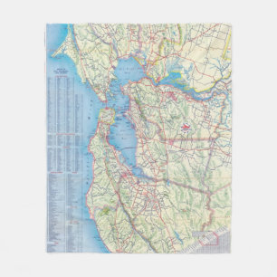 San Francisco en omgeving Fleece Deken