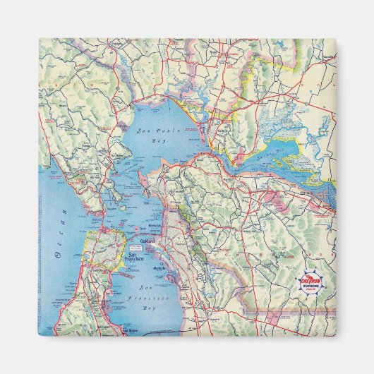 San Francisco en omgeving Magneet (Voorkant)