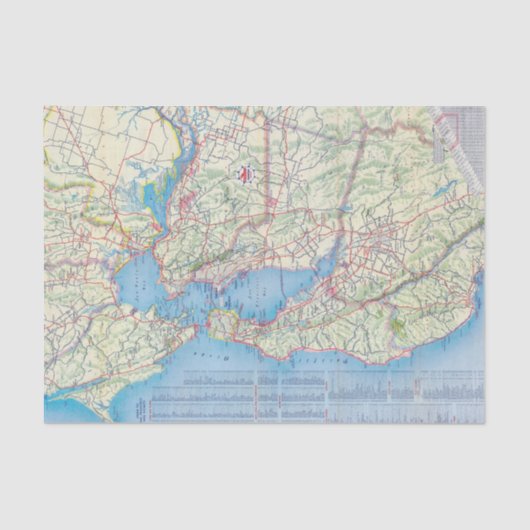 San Francisco en omgeving Tissuepapier (Voorkant)