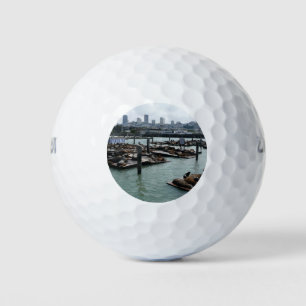 San Francisco en Pier 39 Zee Lions City Skyline Golfballen