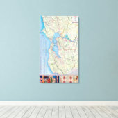 San Francisco en Vicinity 2 Canvas Afdruk (Insitu (Houten vloer))