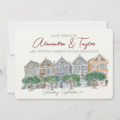 San Francisco Enregistrer La Date Invitation (Devant)