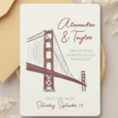 San Francisco Enregistrer La Date Invitation