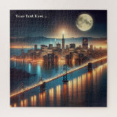 San Francisco Fantasy Nachtpuzzel Legpuzzel (Verticaal)