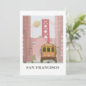 san francisco feestdagenkaart (Staand voorkant)