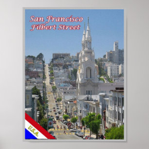 San Francisco - Filbert Street - Verenigde Staten Poster