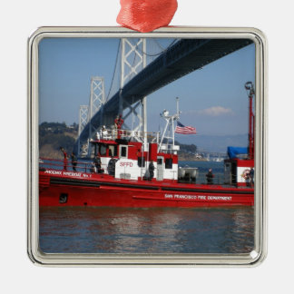 San Francisco Fire Boat Metalen Ornament