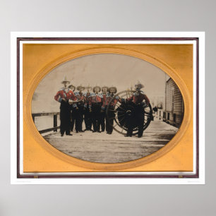 San Francisco Fire Brigade op Meiggs Wharf (40090) Poster