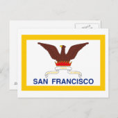 San Francisco Flag Briefkaart (Voorkant / Achterkant)