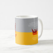 San Francisco Fog et Gold City Drapeau Mug (Devant droit)