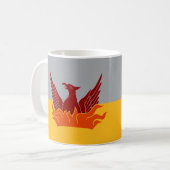 San Francisco Fog et Gold City Drapeau Mug (Devant gauche)