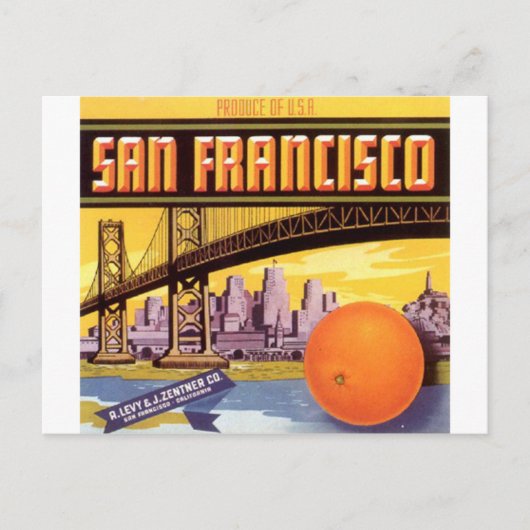 san francisco fruit briefkaart (Voorkant)