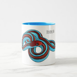 San Francisco garter slang cartoon illustratie Tweekleurige Koffiemok