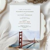 San Francisco Gate Destination Wedding Invitation Kaart