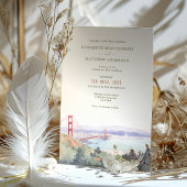 San Francisco Gate Destination Wedding Invitation Kaart