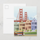 San Francisco | Gedekte dames Briefkaart (Voorkant / Achterkant)