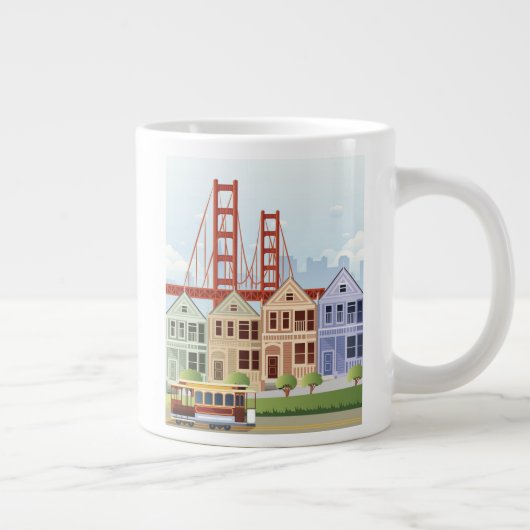 San Francisco | Gedekte dames Extra Grote Beker (Rechts)