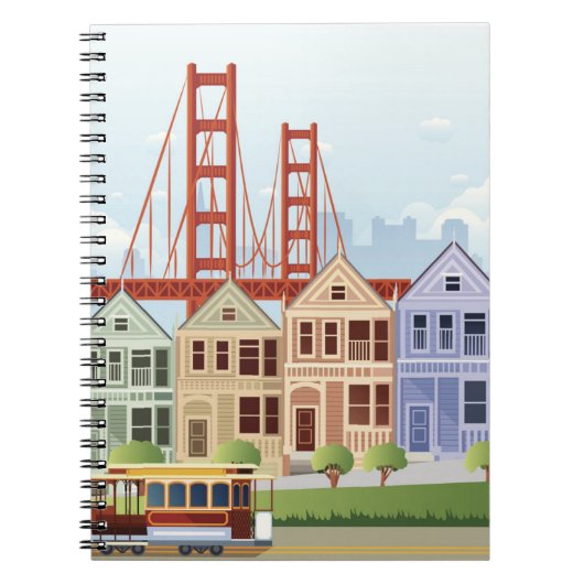 San Francisco | Gedekte dames Notitieboek (Voorkant)