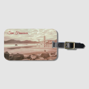 San Francisco Golden Gate bij Marshall Beach Bagagelabel