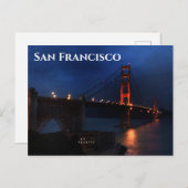 San Francisco Golden Gate Bridge #6-2 Briefkaart (Voorkant / Achterkant)