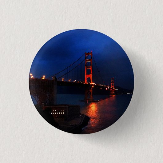 San Francisco Golden Gate Bridge #6 Button (Voorkant)