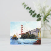 San Francisco Golden Gate Bridge Briefkaart (Staand voorkant)