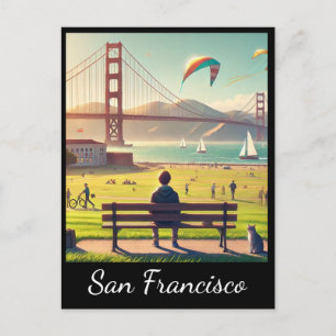 San Francisco Golden Gate Bridge Briefkaart