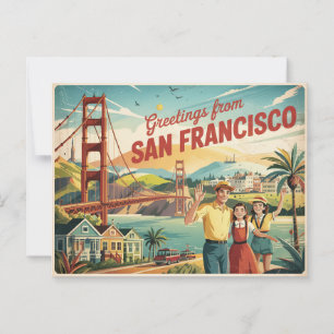 San Francisco Golden Gate Bridge Briefkaart