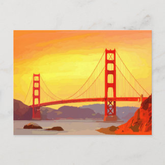 San Francisco Golden Gate Bridge Briefkaart