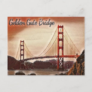 San Francisco Golden Gate Bridge Briefkaart