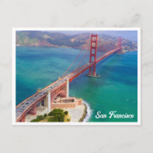 San Francisco Golden Gate Bridge Briefkaart