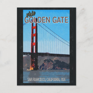 San Francisco  Golden Gate Bridge Briefkaart