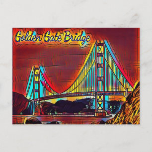 San Francisco Golden Gate Bridge Briefkaart