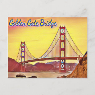 San Francisco Golden Gate Bridge Briefkaart