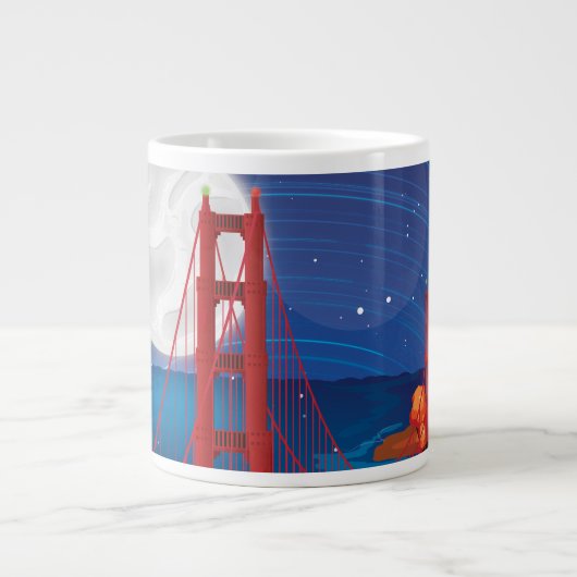 San Francisco Golden Gate Bridge Jumbo Beker (Voorkant)