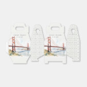 San Francisco Golden Gate Bridge Landscape Wedding Bedankdoosjes (Uitgevouwen)