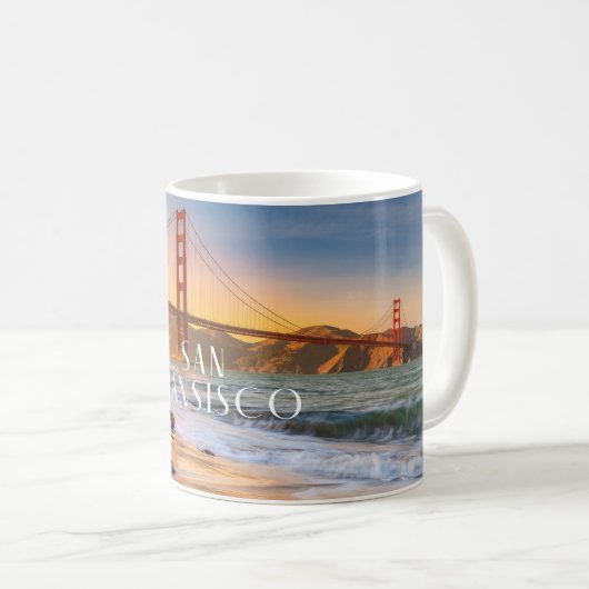 San Francisco Golden Gate Bridge Panoramic Mug (Devant droit)