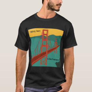 San Francisco - Golden Gate Bridge/ Pas tekst aan T-shirt