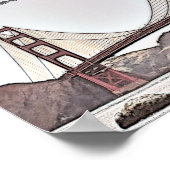 San Francisco - Golden Gate Bridge Poster (Hoek)