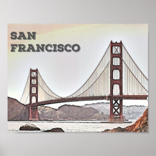 San Francisco - Golden Gate Bridge Poster