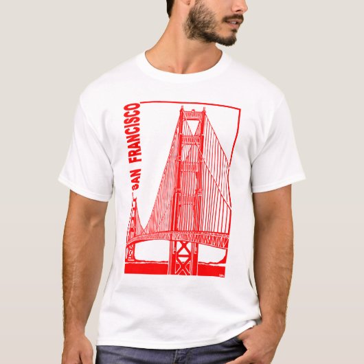 San Francisco-Golden Gate Bridge T-shirt (Voorkant)