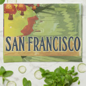 San Francisco Golden Gate Bridge Theedoek (Gevouwen)